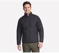 Skechers Men's GO SHIELD Cosy Fit Altitude Reversible Jacket in Black/Lime, Size 2XL | Polyester