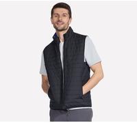 Skechers Men's GO SHIELD Cosy Fit Altitude Reversible Vest in Black/Royal Blue, Size 2XL | Polyester
