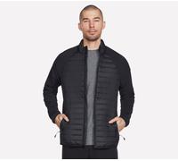 Skechers Men's GO SHIELD Hybrid Jacket in Black, Size Medium | Polyester