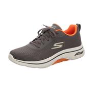 Skechers Men's GO Walk 2.0 Idyllic 2 Trainers in Charcoal with Arch Fit - Stylish Athletic Mesh Shoes - Comfy Gents Sport Footwear - Size UK 8 / EU 42