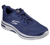 Skechers Men's GO Walk 2.0 Idyllic 2 Trainers in Navy with Arch Fit - Stylish Athletic Mesh Shoes - Comfy Gents Sports Footwear - Size UK 11 / EU 45