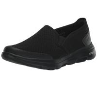 Skechers Men's GO Walk 5 APPRIZE Slip On Trainers, Black Textile/Synthetic/Black Trim, 11.5 UK