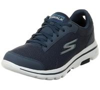 Skechers Men's GO Walk 5-Demitasse Sneaker, Navy Textile/Synthetic/Blue Trim , 7.5 UK medium