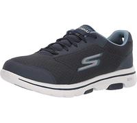 Skechers Men GO Walk 5 Qualify Trainers, Navy Textile/Synthetic/Trim, 10.5