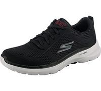 Skechers Men's GO Walk 6 AVALO Road Running Shoe, Black Textile/Synthetic, 11 UK