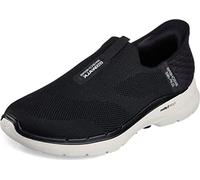 Skechers Men's 216278 BLK Sneaker, Black Textile/Black Synthetic/White Trim, 7.5 UK