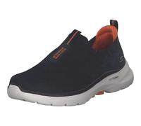 Skechers Men's Go Walk 6 Sneaker, Navy/Orange, 7.5 UK