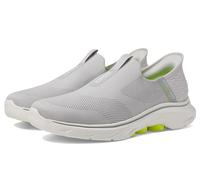 Skechers Mens Go Walk 7 - Easy on 2, Grey/Yellow, 12