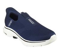 Skechers Slip Ins Go Walk 7 NVY Navy Mens trainers 216641 in a Plain Textile in Size 10
