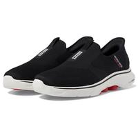 Skechers Men's Go Walk 7-Easy on 2 Sneaker, Black/White, 10.5 UK Wide