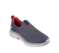 Skechers Men's GO Walk 7 Trainers, Charcoal and Black Textile, 13 UK