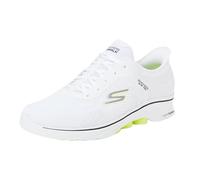 Skechers Men's Go Walk 7 Valin Slip-On Sneakers, White and Black Textile/Synthetic, 9.5 UK