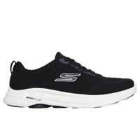 Skechers Men's GO Walk 8 - Day Sneaker in Black/White, Size 7 | Textile/Synthetic, Vegan, Machine Washable