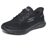 Skechers Men's Go Walk 8 Pate Slip-On Sneakers, Black Textile, 7.5 UK