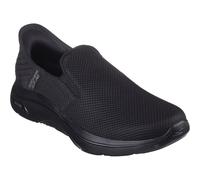 Skechers Men's Go Walk Arch Fit 2.0 Hands Free 2 Slip-On Sneakers, Black Textile/Synthetic, 10 UK Wide