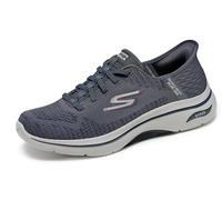 Skechers Men's Hands-Free Slip-ins GO Walk Arch FIT 2.0 Grand Select 2 Sneaker, Charcoal and Red Textile, 14 UK