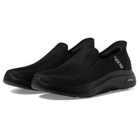 Skechers Men's Go Walk Arch Fit 2.0 Hands Free 2 Slip-On Sneakers, Black Textile/Synthetic, 10.5 UK Wide