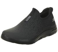 Skechers Men's GO Walk Arch FIT Linear AXIS 2.0 Sneaker, Black, 7.5 UK