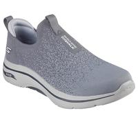 Skechers Men's GO Walk Arch FIT Linear AXIS 2.0 Sneaker, Charcoal, 7 UK