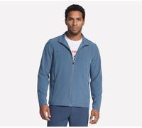 Skechers Men's GO WALK Everywhere Full Zip Jacket in Denim, Size Medium | Polyester/Spandex