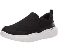 Skechers Men's Go Walk Evolution Ultra - Impeccable Sneaker, Black White, 10 UK