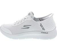 Skechers Men's Go Walk Flex Hands Free Slip-ins Sneaker, White Opulent Garden, 7.5 UK