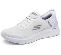 Skechers Men's Go Walk Flex Hands Up Slip-In Trainers, White Textile/Synthetic, 6 UK