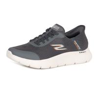 Skechers Men's Go Walk Flex Hands Up Sneaker, Grey Textile/Synthetic, 8 UK