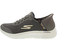 Skechers Men's Go Walk Flex Hands Up Sneakers, Brown, 8 UK