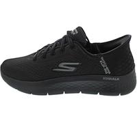 Skechers Men's Go Walk Flex New World Slip-in Trainers, Black Textile/Synthetic, 13 UK