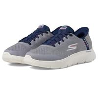 Skechers Men's Go Walk Flex-New World Sneaker, Grey/Navy, 11