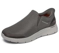 Skechers Men's Go Walk Flex Ojai Slip-On Sneakers, Khaki Textile, 12 UK