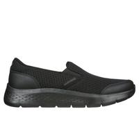 Skechers Men's GO WALK Flex - Request Slip-On Shoes in Black, Size 8 | Textile/Synthetic