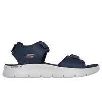 Skechers Men's GO WALK Flex Sandal - Antigua Beach Sandals in Navy Blue/Orange, Size 6.5 | Synthetic, Machine Washable