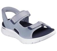 Skechers Men's Slip-ins: GO WALK Flex SD - Easy Entry Sandals in Gray/Navy Blue, Size 12 | Textile/Synthetic, Vegan, Machine Washable