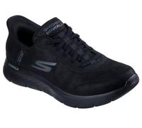 Skechers Men's Go Walk Flex Smooth Motion Slip-On Sneakers, Black Textile, 11 UK