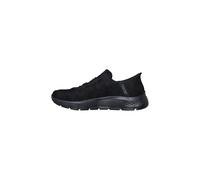 Skechers Men's Slip-On Sneakers GO WALK Flex – Smooth Motion, Black Textile/Synthetic, UK 7.5