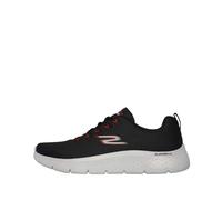 Skechers Men's Go Walk Flex Sneaker, Black and Red Textile, 13 UK