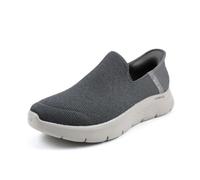 Skechers Men's Go Walk Flex Sneaker, Dark Grey Textile, 14 UK