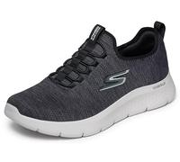 Skechers Men's 216484 BKW Sneaker, Black Textile/White Trim, 8 UK