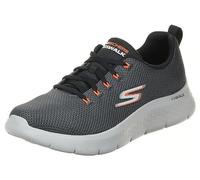 Skechers Men's Go Walk Flex Vespid Sneaker, Charcoal and Black Textile, 8 UK