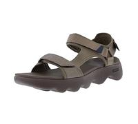 Skechers Mens Go Walk Massage Fit- Reflexology Sandal, Taupe/Navy, 11