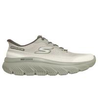 Skechers Men's Go Walk Max Cushioning Hyper Burst Zoltar Trainers, Charcoal Lime Textile/Trim, 10.5 UK