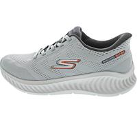 Skechers Men's GO Walk Now Payton Trainers, Grey Textile/Synthetic, 8.5 UK