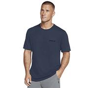 Skechers Men's Godri Premium Skx Tee T Shirt, Blue Iris, XXL EU