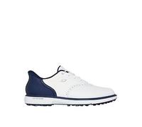 Skechers Men's Prestige Slip-in Arch Fit Golf Shoe Sneaker, White/Navy Spikeless, 7.5