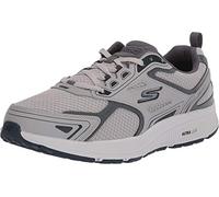 skechers Men's GOrun Consistent-Athletic Workout Running Walking Shoe Sneaker with Air Cooled Foam, Grey/Navy, 7