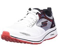 Skechers Men's GOrun Consistent-Athletic Workout Running Walking Shoe Sneaker with Air Cooled Foam, White/Black/Red 2, 10