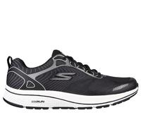 Skechers Men's GOrun Consistent - Fleet Rush Sneaker in Black/White, Size 9.5 | Synthetic/Textile, Machine Washable