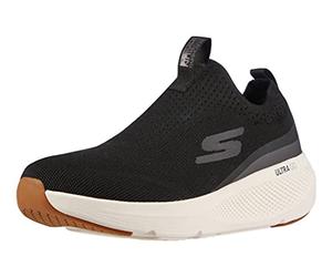 Skechers Mens GOrun Elevate - Slip on Performance Athletic & Walking Running Shoe, Black/White, 12 US